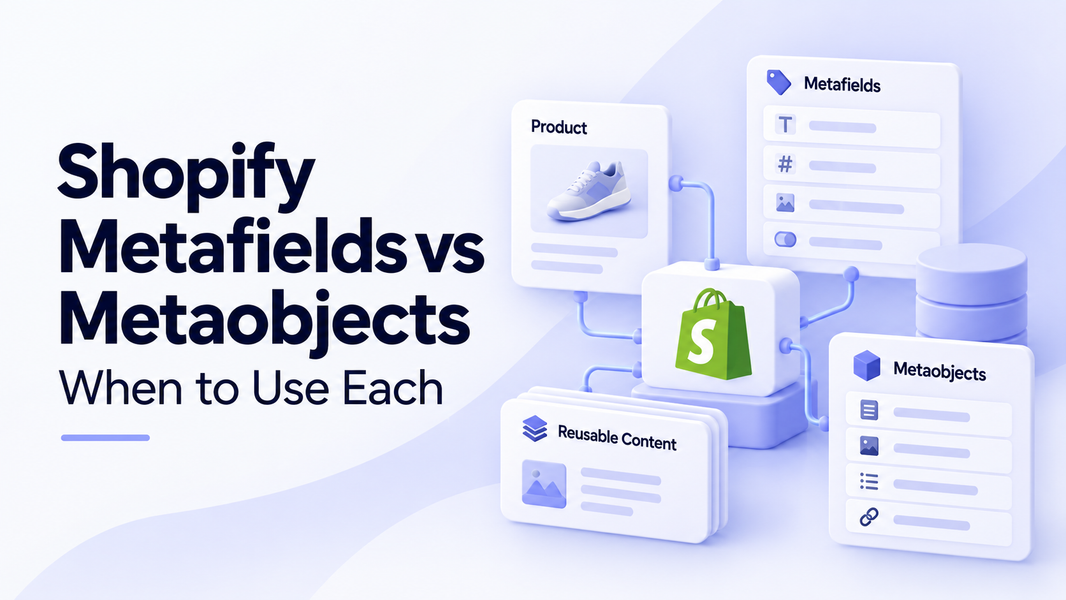 Shopify Metafields vs Metaobjects: When to Use Each