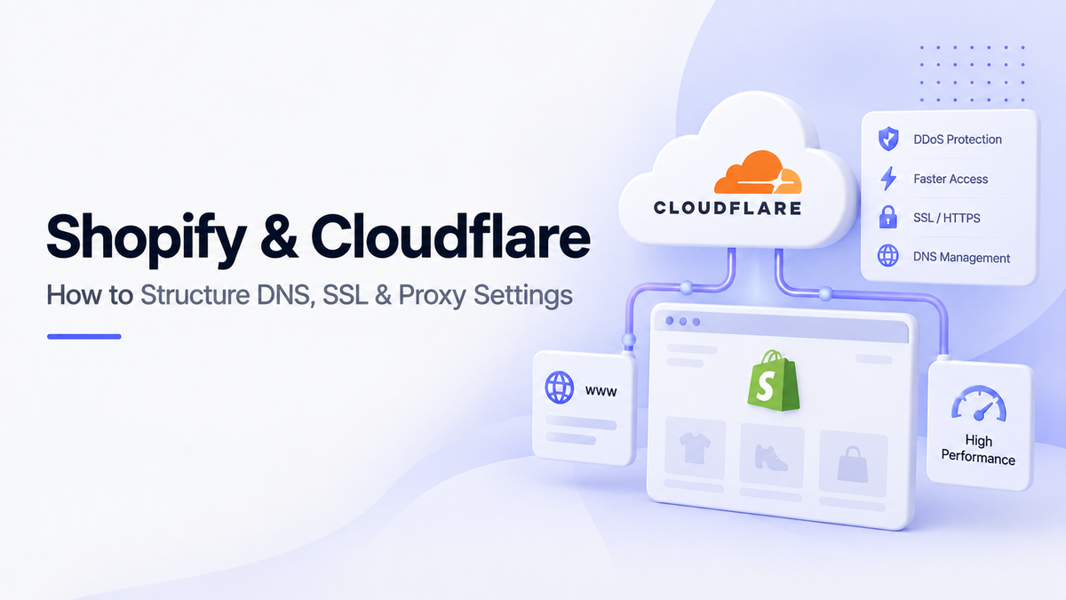 Shopify and Cloudflare DNS SSL and proxy settings guide
