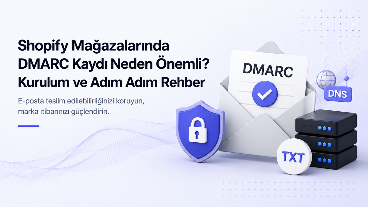 Shopify mağazalarında DMARC kaydı ve e-posta teslim edilebilirliği rehberi